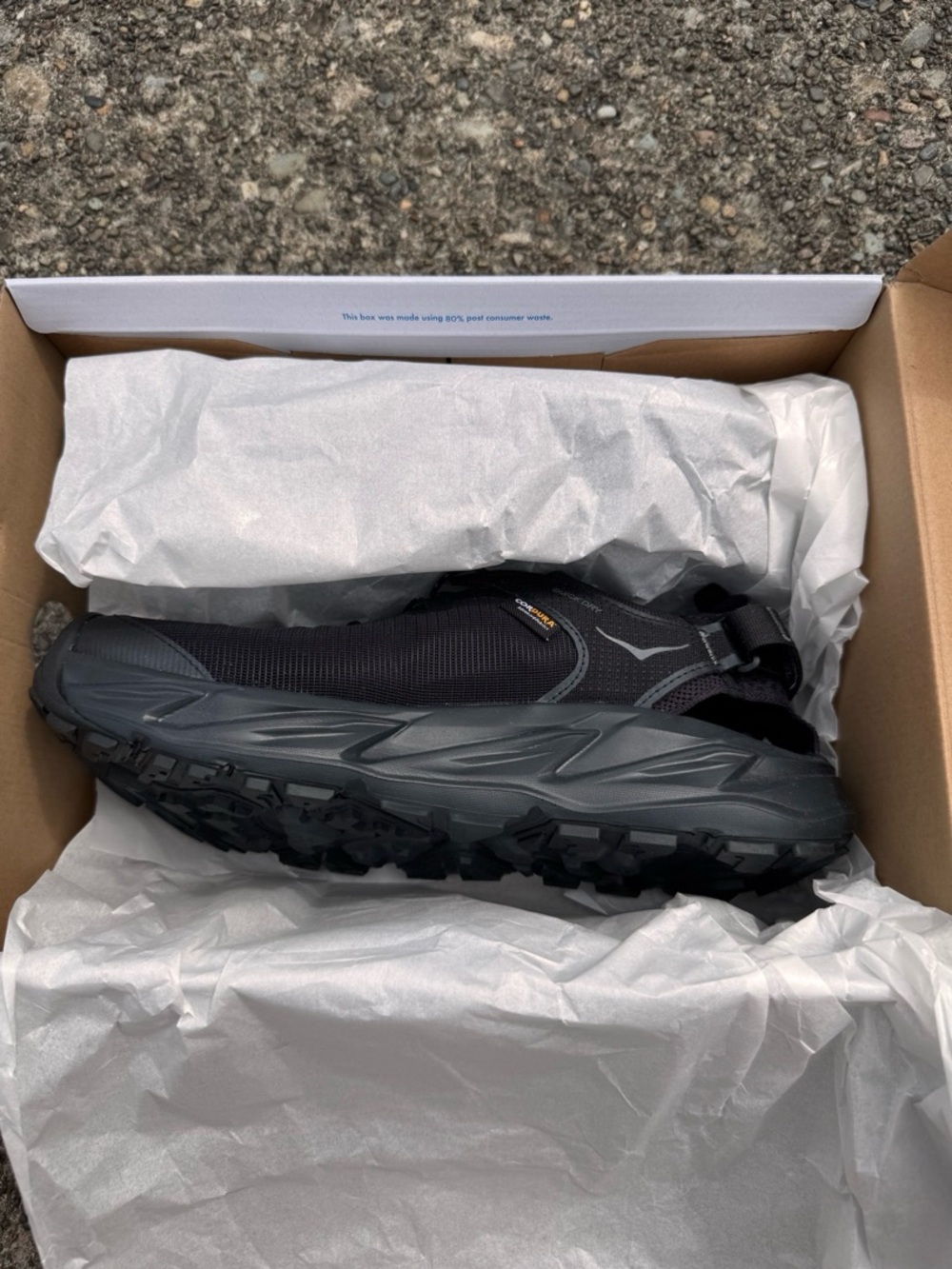 HOKA Black Men’s Hopara 2 Hiking Shoes - Size 13 NEW In Box - Picture 12 of 13
